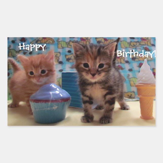 Pegatinas de Birthday Kitty (Anverso)