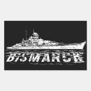 Pegatinas de Bismarck Rectangle