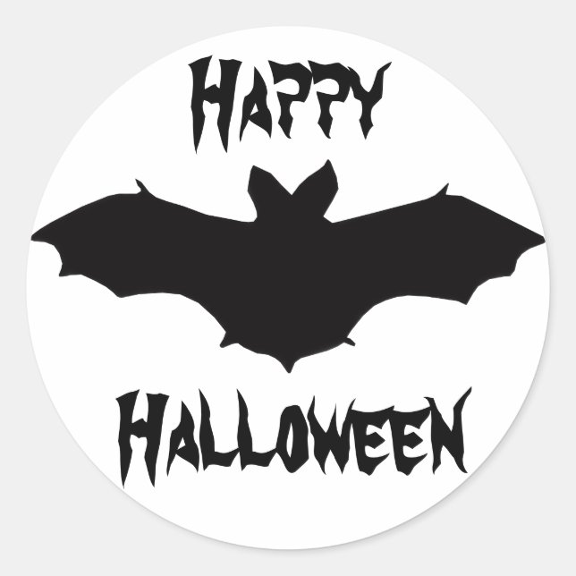 Pegatinas de Black Bat de Halloween (Anverso)