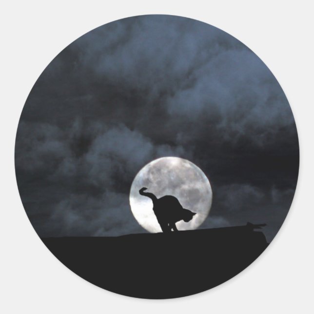 Pegatinas de Black Cat Halloween (Anverso)