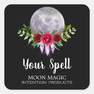 Pegatinas de Black Moon Crystal Spell Jar