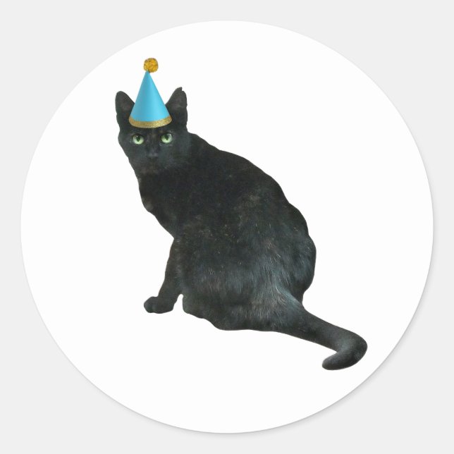 Pegatinas de Black Tortie Cat Fiesta (Anverso)