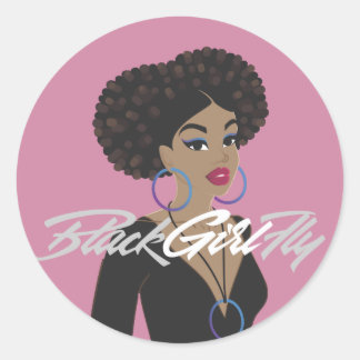 Pegatinas de BlackGirlFly Curlfriend