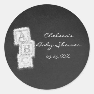 Pegatinas de Bloques de Regalo para Baby Shower de