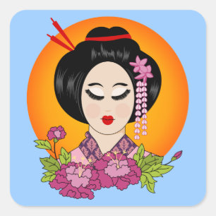 Pegatinas de Blossom Geishal