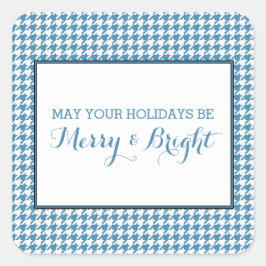 Pegatinas de Blue Houndstoth Holiday