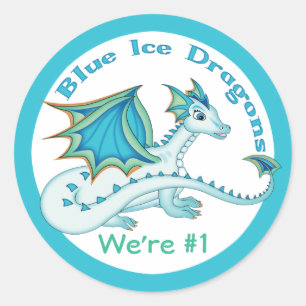Pegatinas de Blue Ice Dragon