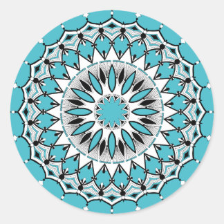 Pegatinas de Blue Mandala (Diseño 1)