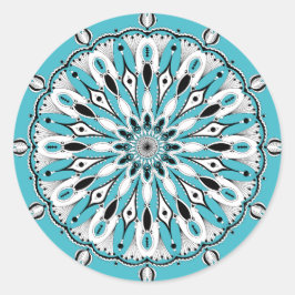 Pegatinas de Blue Mandala (Diseño 2)