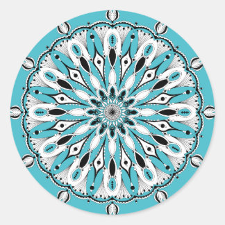Pegatinas de Blue Mandala (Diseño 2)
