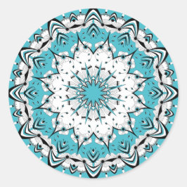 Pegatinas de Blue Mandala (Diseño 3)