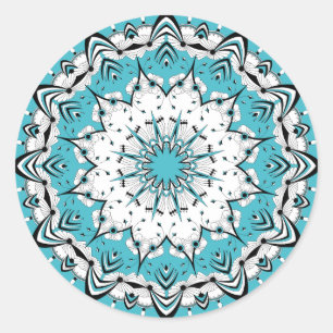 Pegatinas de Blue Mandala (Diseño 3)