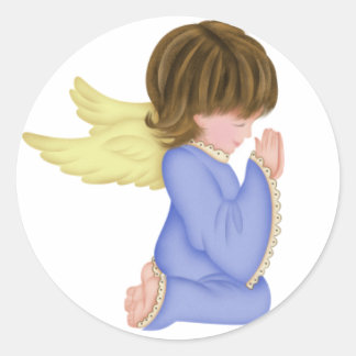 Pegatinas de Blue Praying Angel 2