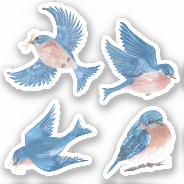 Pegatinas de Bluebird Vinyl (Anverso)