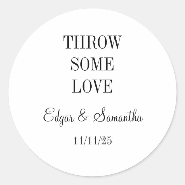 pegatinas de boda (Anverso)