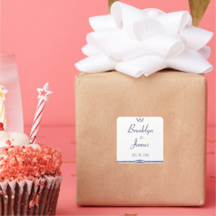 Pegatinas De Boda Náutica Con Anclas
