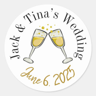 Pegatinas de boda personalizadas