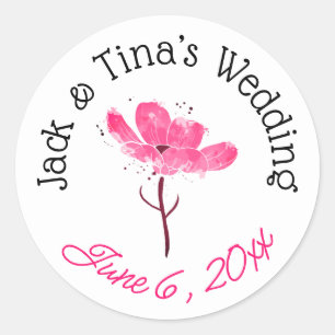 Pegatinas de boda personalizadas