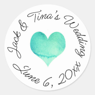 Pegatinas de boda personalizadas