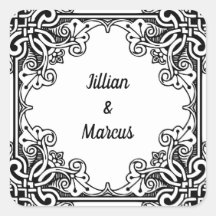 Pegatinas de boda personalizadas