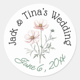 Pegatinas de boda personalizadas