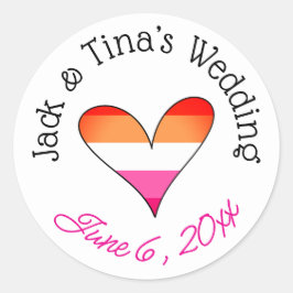 Pegatinas de boda personalizadas