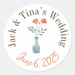 Pegatinas de boda personalizadas