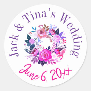 Pegatinas de boda personalizadas