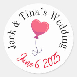 Pegatinas de boda personalizadas