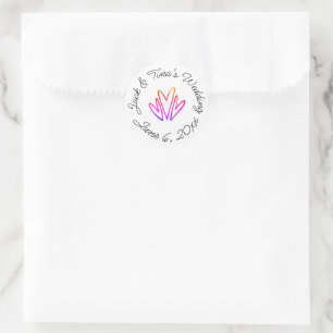 Pegatinas de boda personalizadas