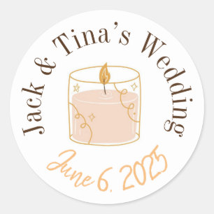 Pegatinas de boda personalizadas