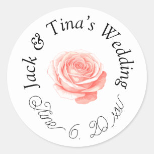 Pegatinas de boda personalizadas