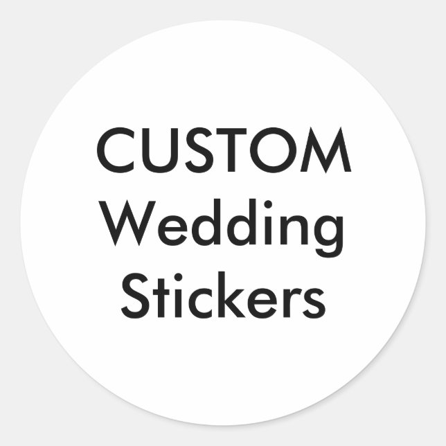 Pegatinas de boda personalizados 1.5" ROUND GLOSSY (Anverso)