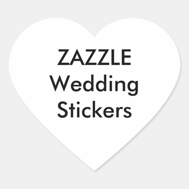Pegatinas de boda personalizados HEART GLOSSY (20  (Anverso)