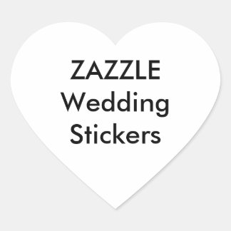 Pegatinas de boda personalizados HEART GLOSSY (20 