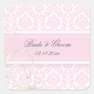 Pegatinas de boda PixDezines moiré damask