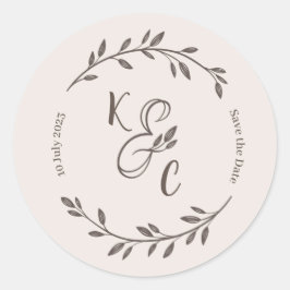 pegatinas de boda redondas y rosas lindas