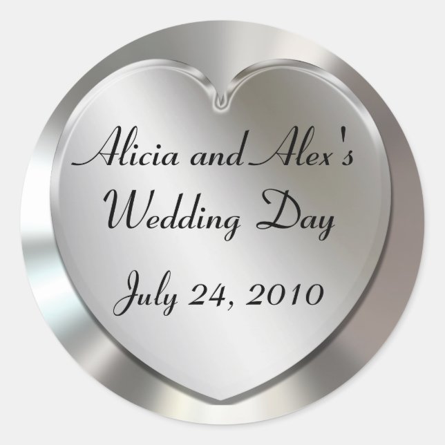 Pegatinas de bodas (Anverso)