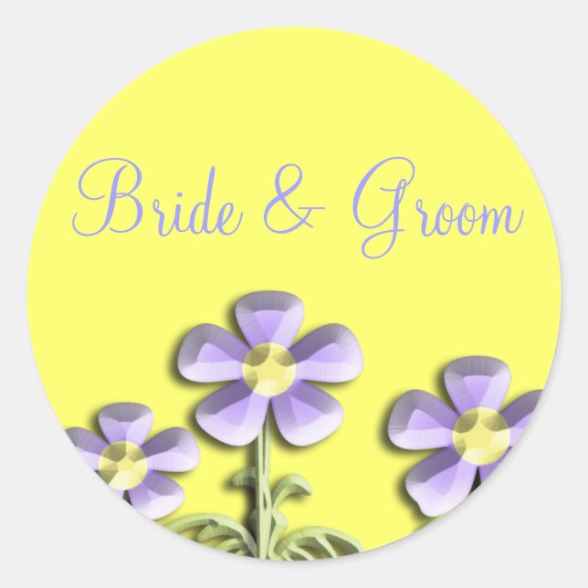 Pegatinas de bodas (Anverso)