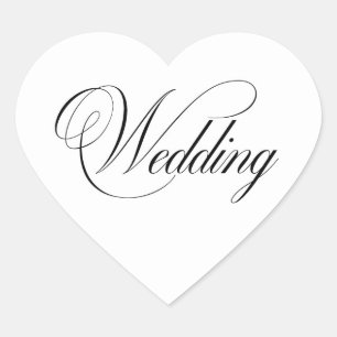 pegatinas de bodas de corazón