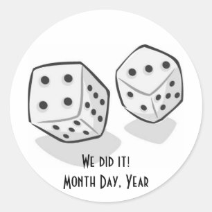 Pegatinas de bodas de Las Vegas