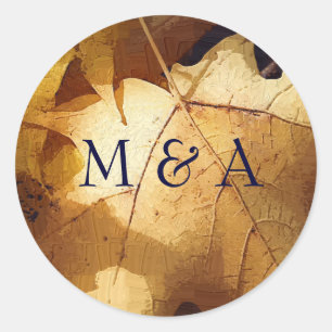 Pegatinas de bodas de otoño