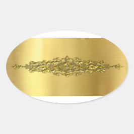 Pegatinas de bodas elegantes, oro