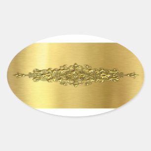 Pegatinas de bodas elegantes, oro