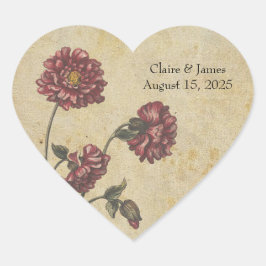 Pegatinas de bodas góticas de romance - Oscuro y e