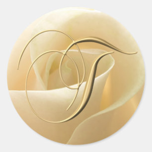 Pegatinas de bodas monográficas - letra T