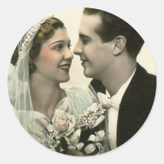 Pegatinas de bodas románticas