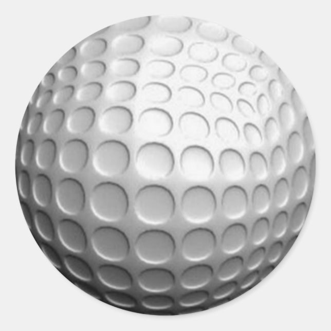 Pegatinas de bolas de golf (añada su propio texto  (Anverso)