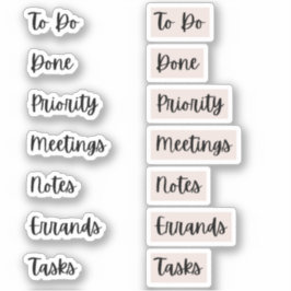 Pegatinas de Boletines de Productividad | Rosa