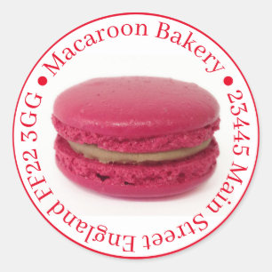 Pegatinas de Bolsa de Favor Profesional - Macaroon